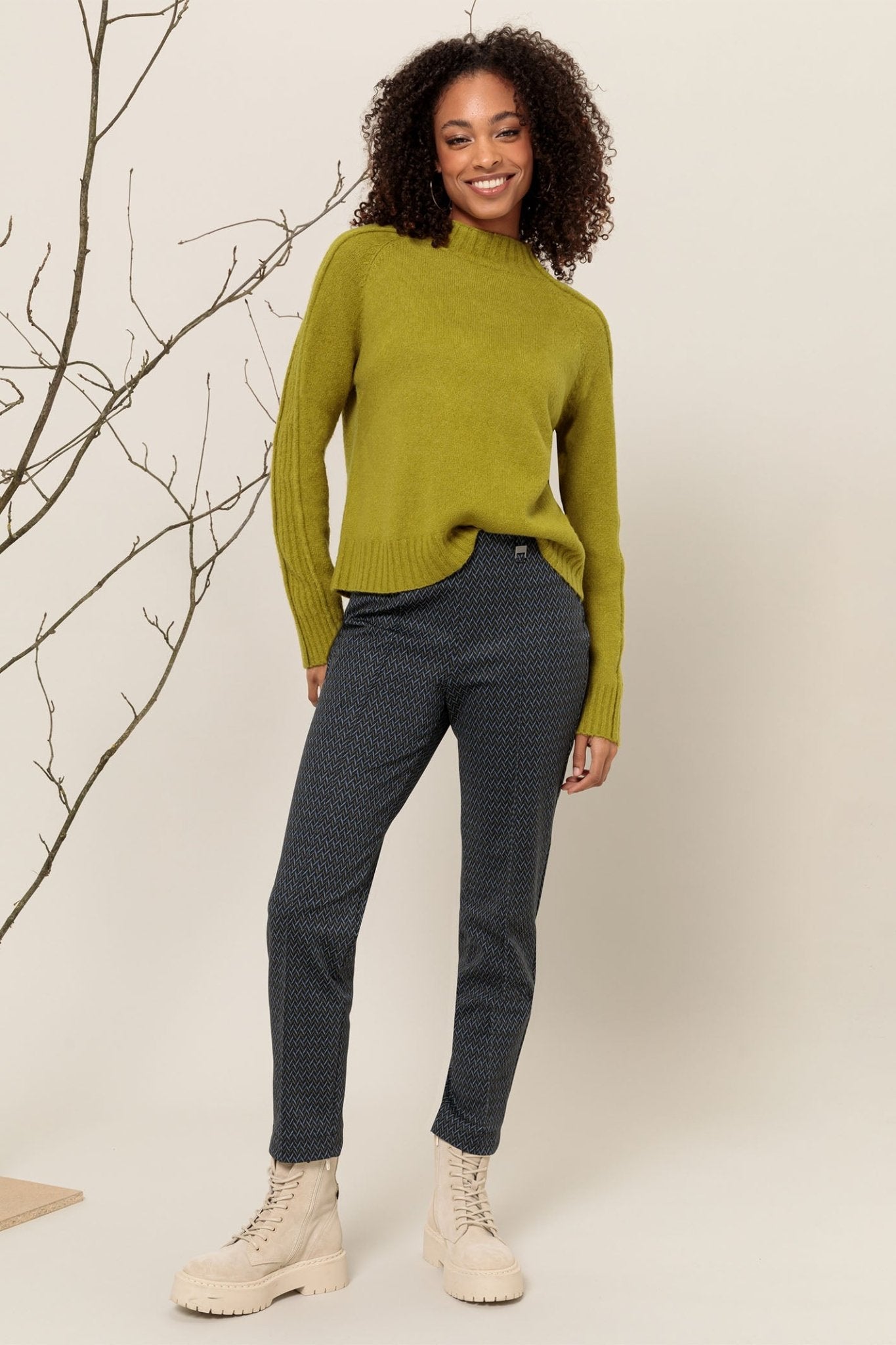 Bianca 48029 Spinach Green Daris Jumper - Dotique