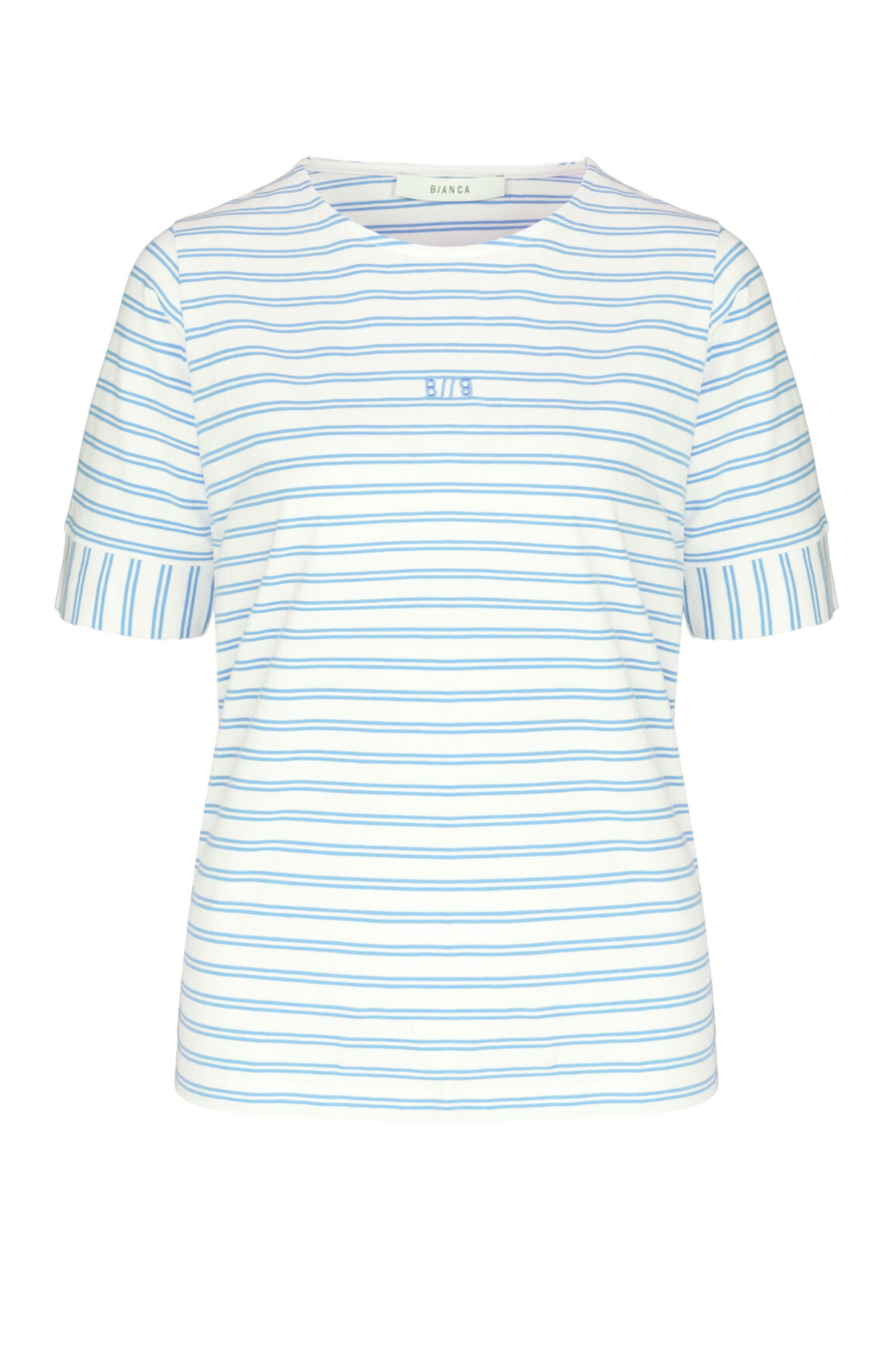 Bianca 6026 Dinia T-Shirt Lake Blue Stripe | Dotique