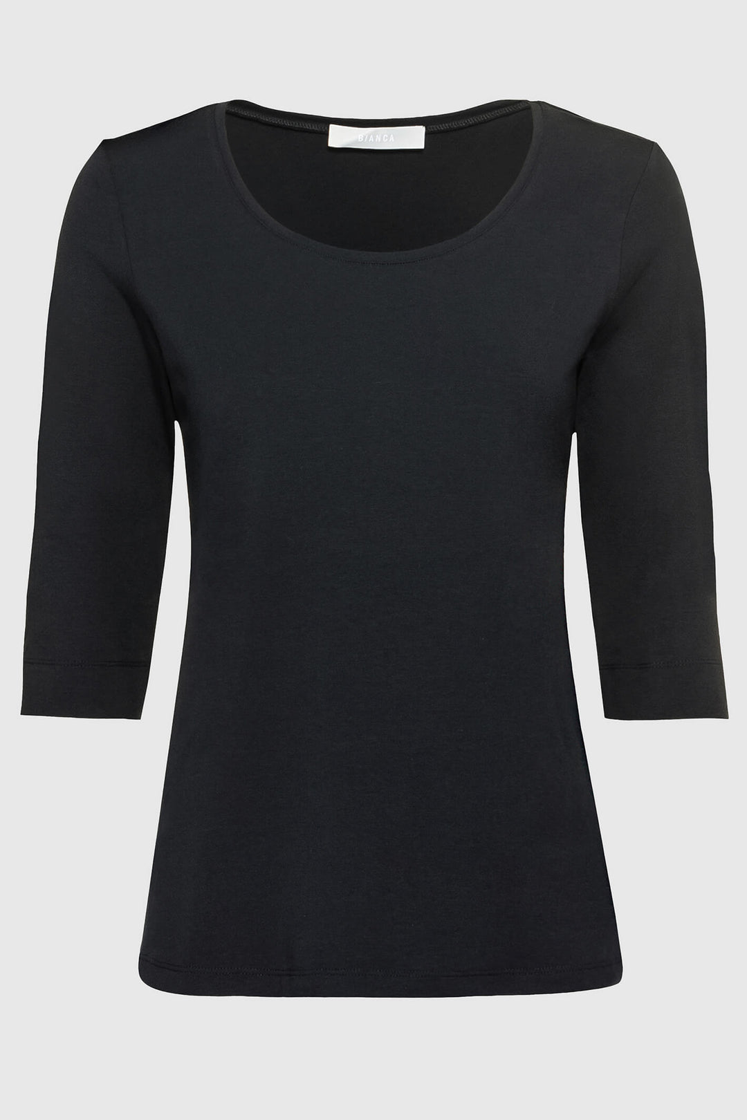 Bianca 6235 Diella Black Three-Quarter Sleeve T-Shirt - Dotique