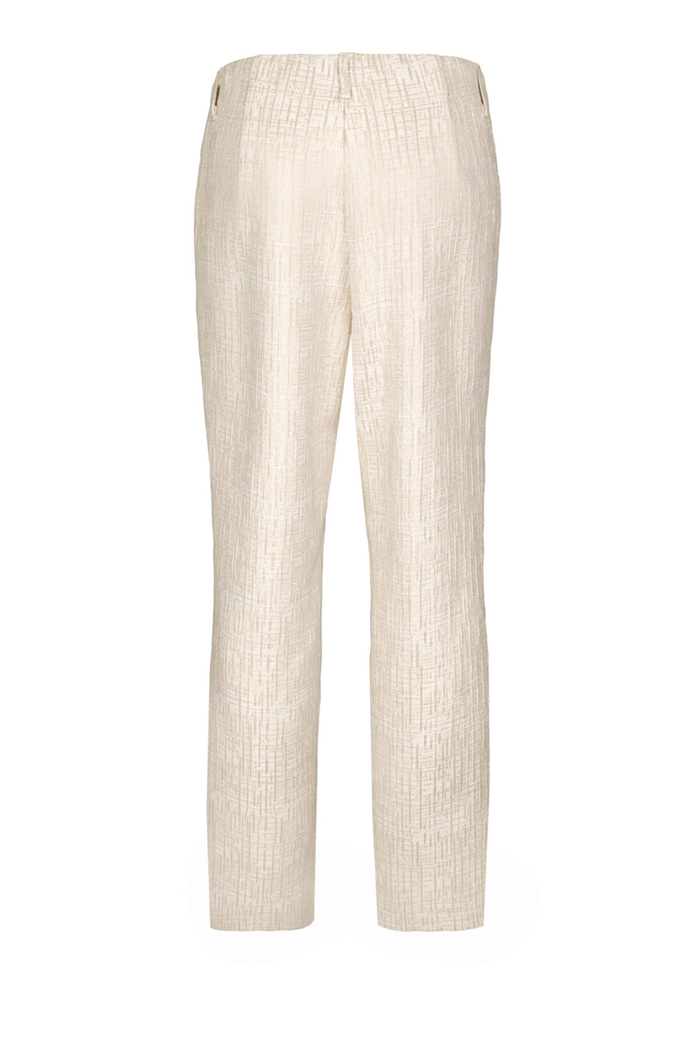 Back view of Bianca 70023 Denver Beige Mix Trousers by bianca available to shop at Dotique