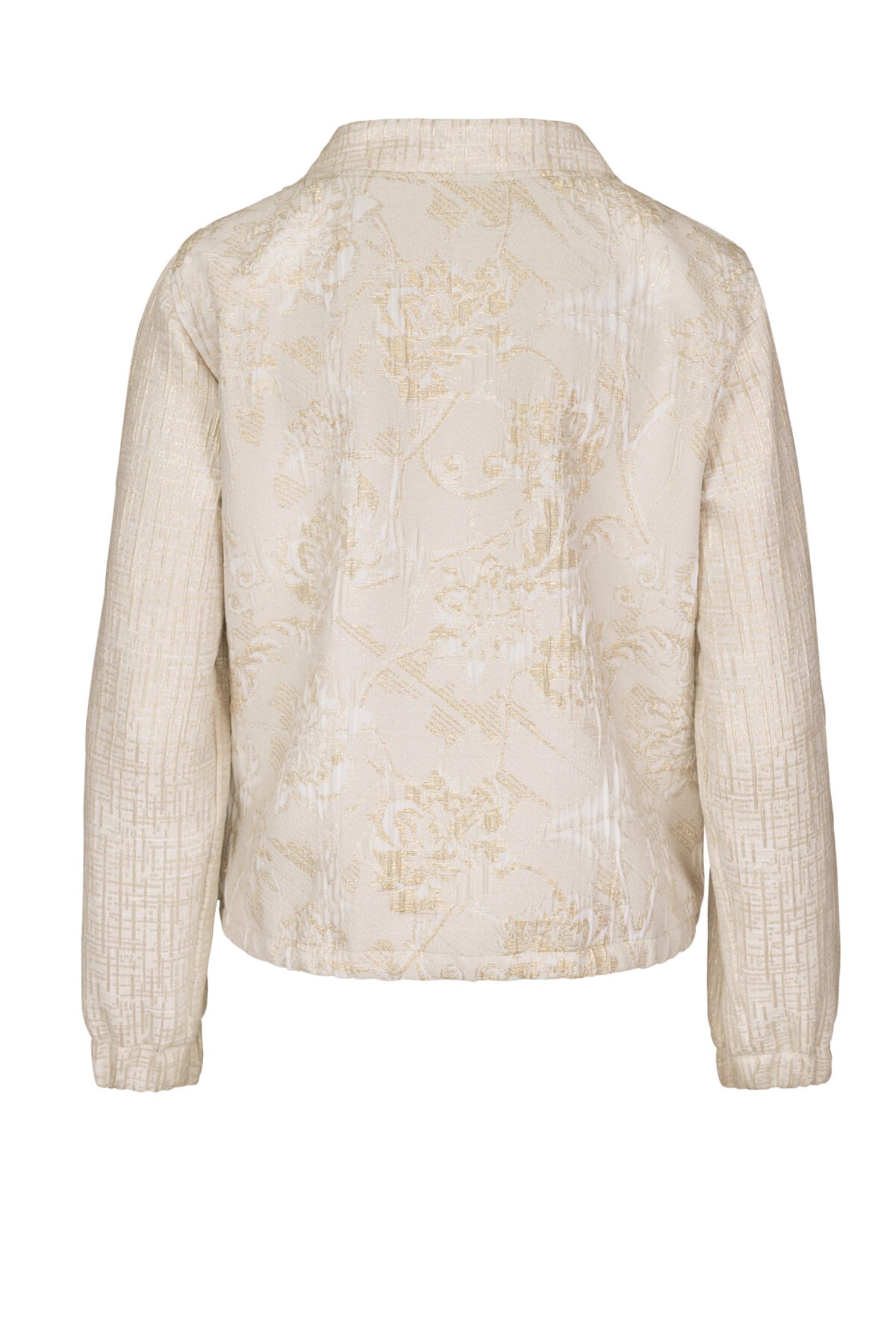 Back view of Bianca 74032 Rachel Textured Jacket Beige Mix by bianca, shop bianca collection at Dotique