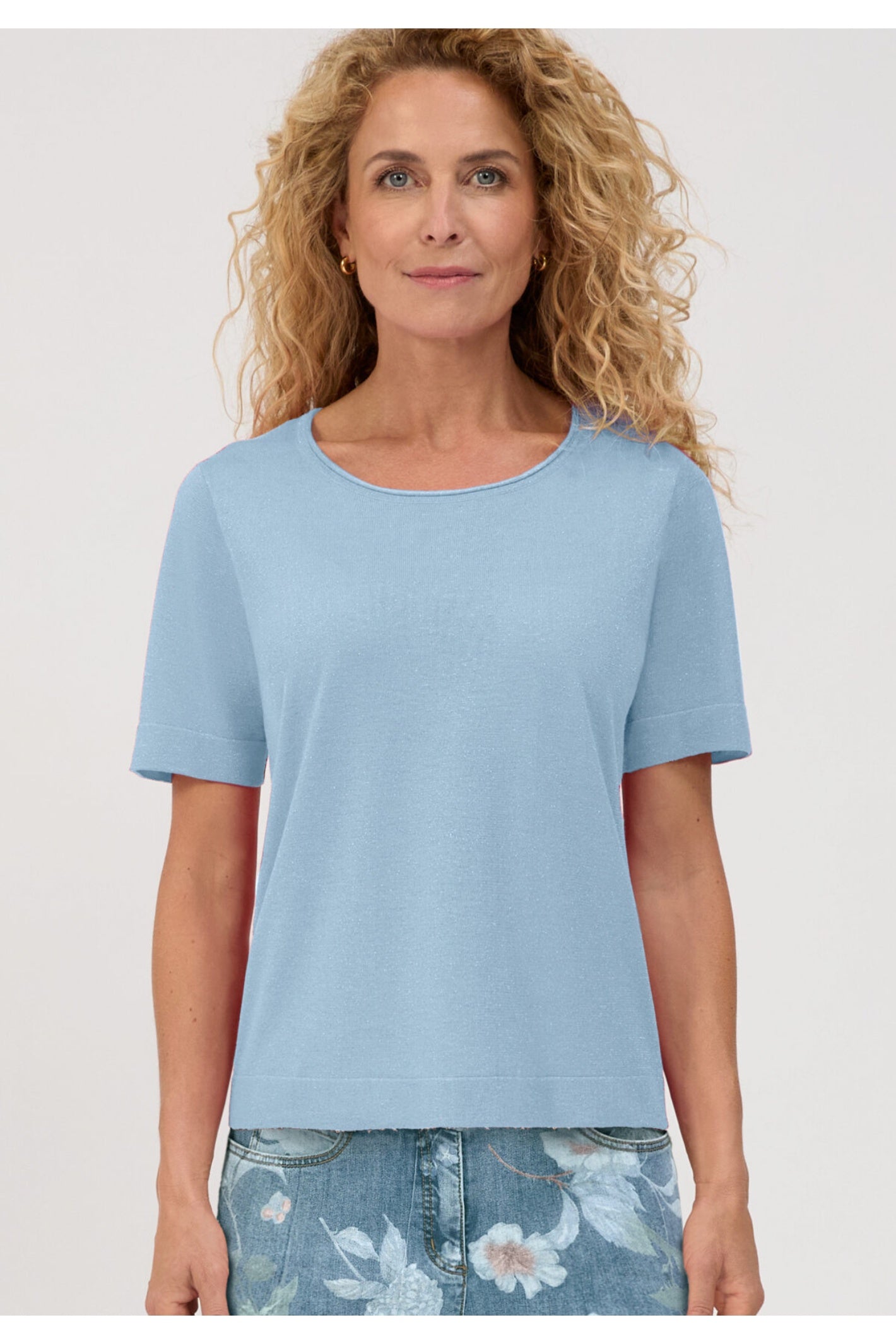 Bianca 78029 Rabea Fine Knit Top Seaside Blue | Bianca | Dotique