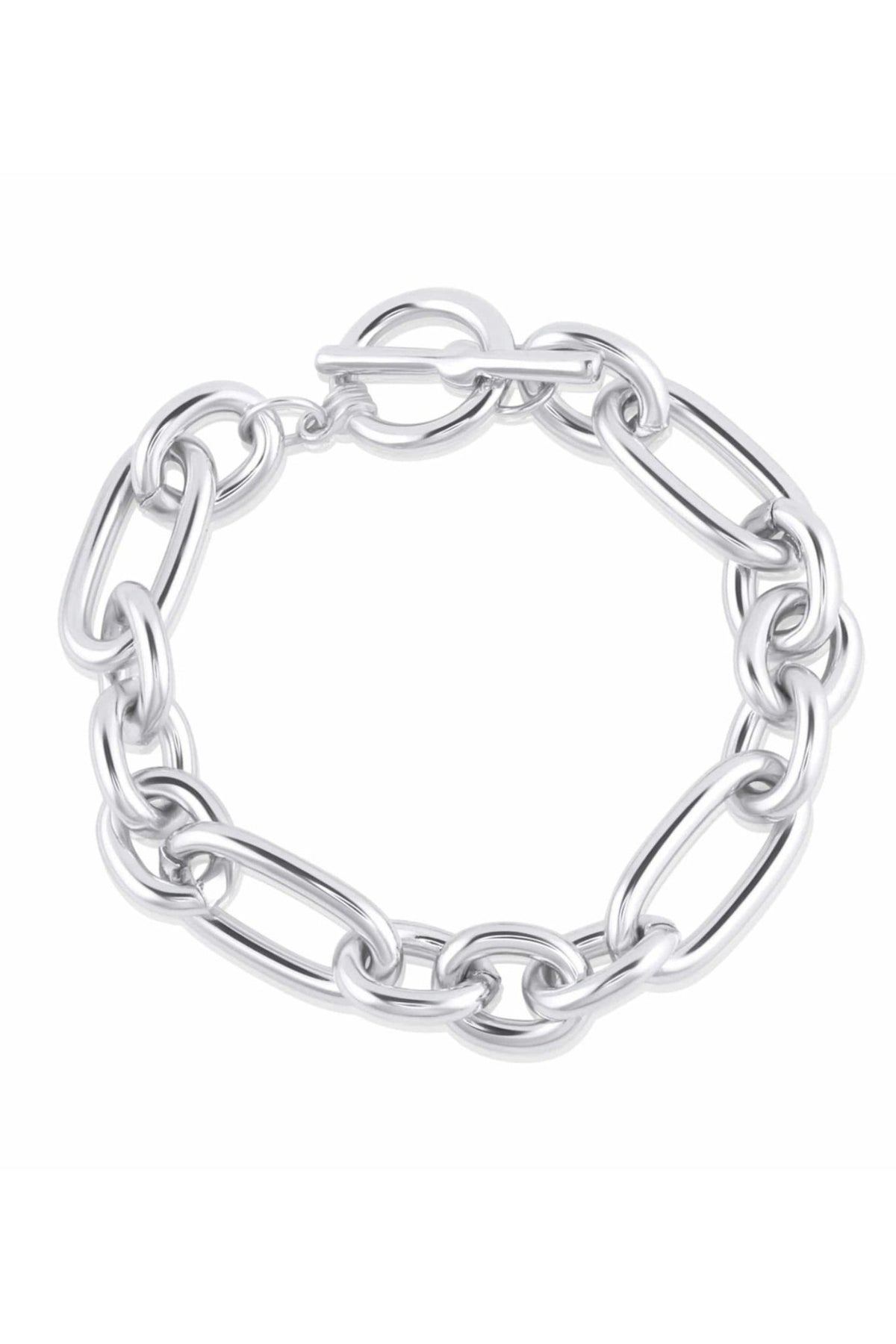 Big Metal 2382 Maude Oval Links Bar Statement Bracelet - Dotique - Big Metal London
