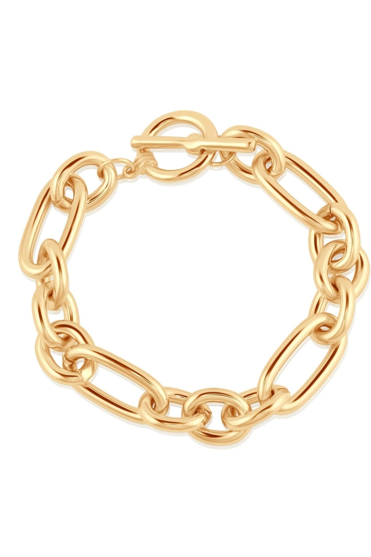Big Metal 2382 Maude Oval Links Bar Statement Bracelet - Dotique - Big Metal London