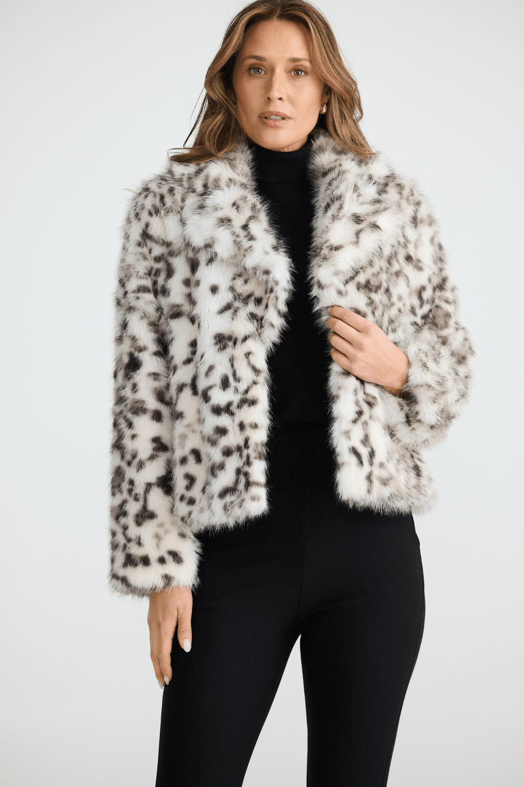 Brave + True BT25001 Bertoli Jacket – Grey Leopard. Shop now at Dotique