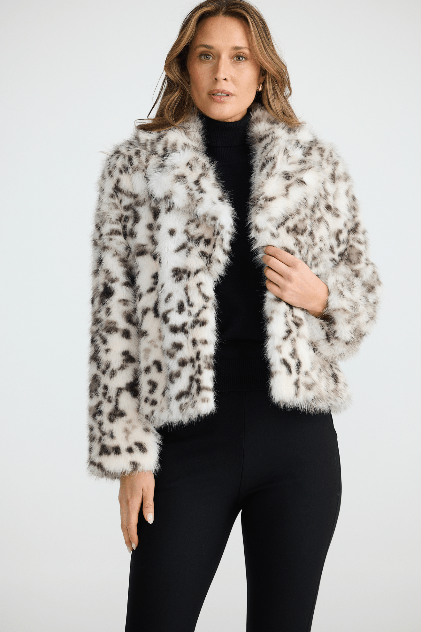 Brave + True BT25001 Bertoli Jacket – Grey Leopard. Shop now at Dotique