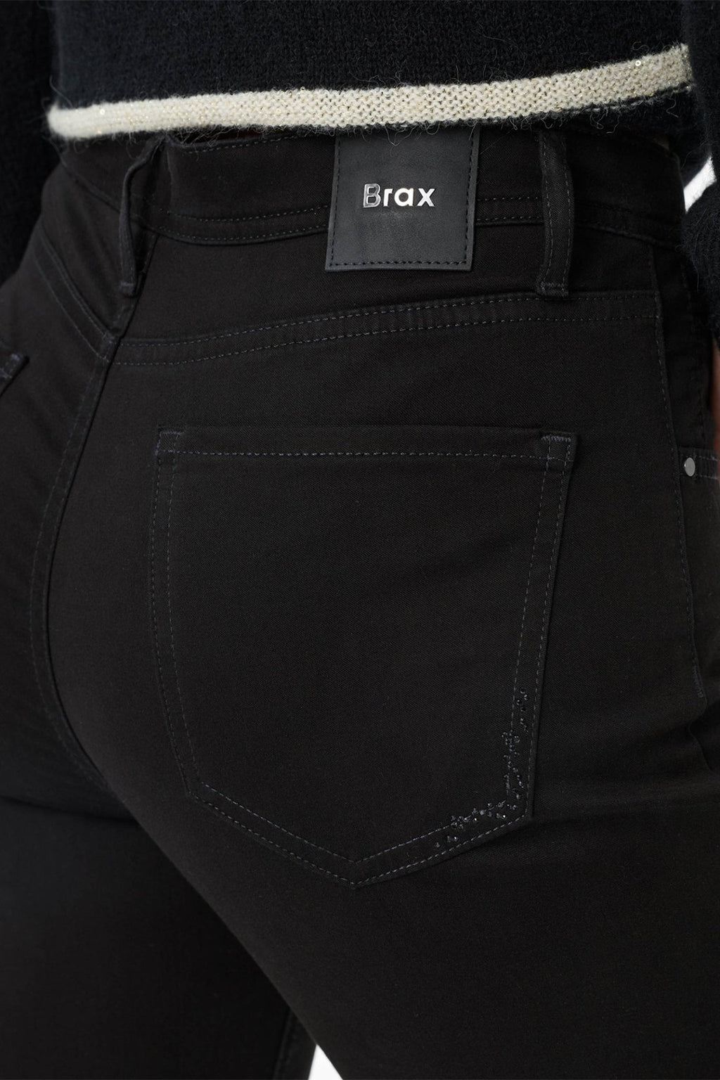 Brax 71 - 1707 02 Mary Five - Pocket Straight Leg Jeans Black Regular Fit - Dotique - Brax