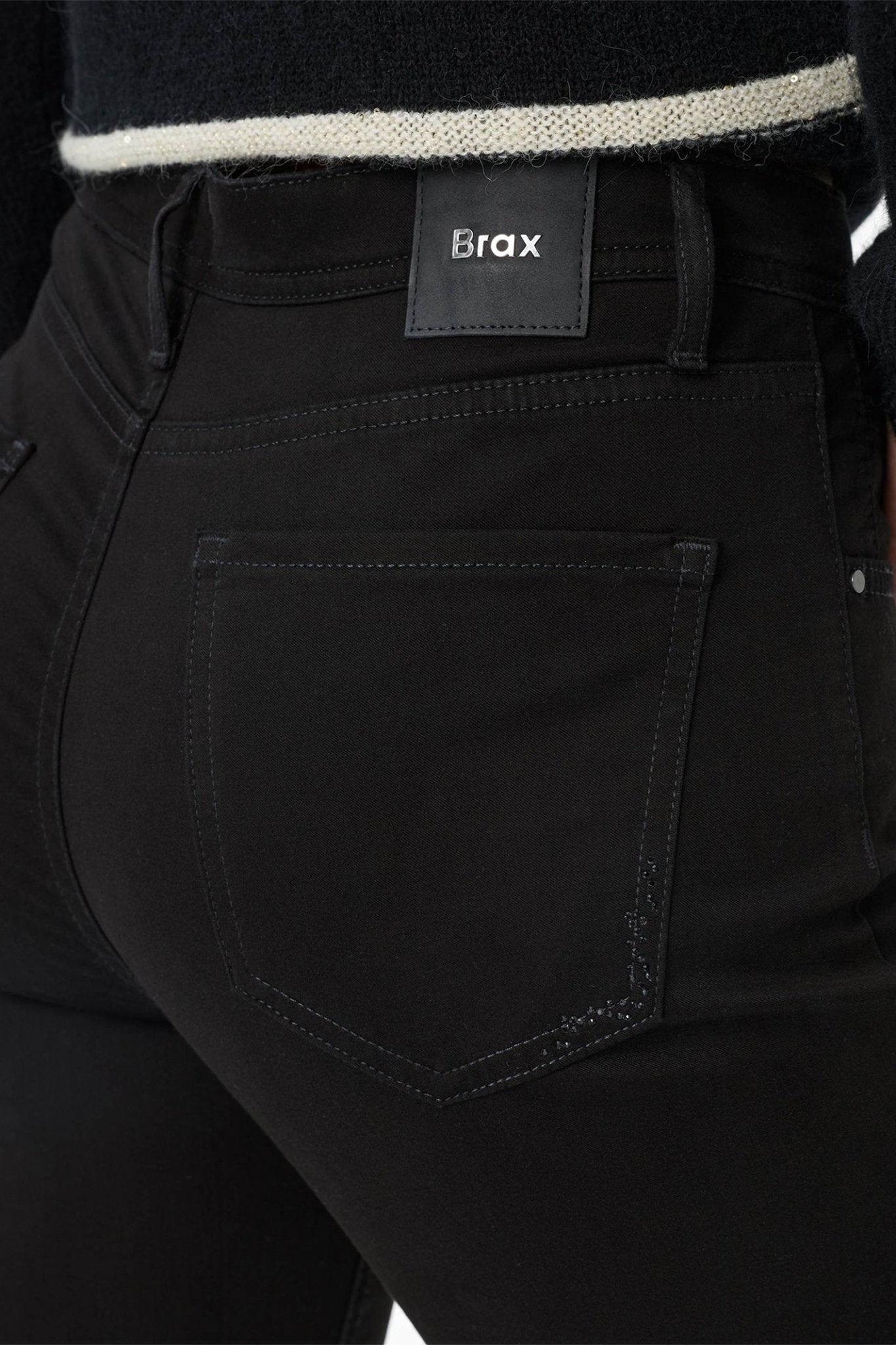 Brax 71 - 1707 02 Mary Five - Pocket Straight Leg Jeans Black Regular Fit - Dotique - Brax