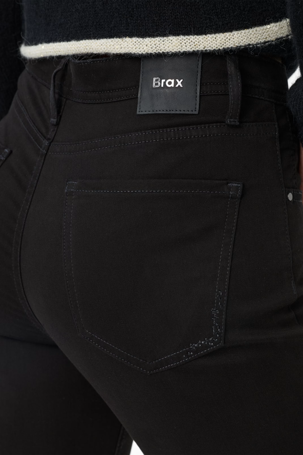 Brax 71-1707 02 Mary Winter Dream Five-Pocket Straight Leg Jeans Black