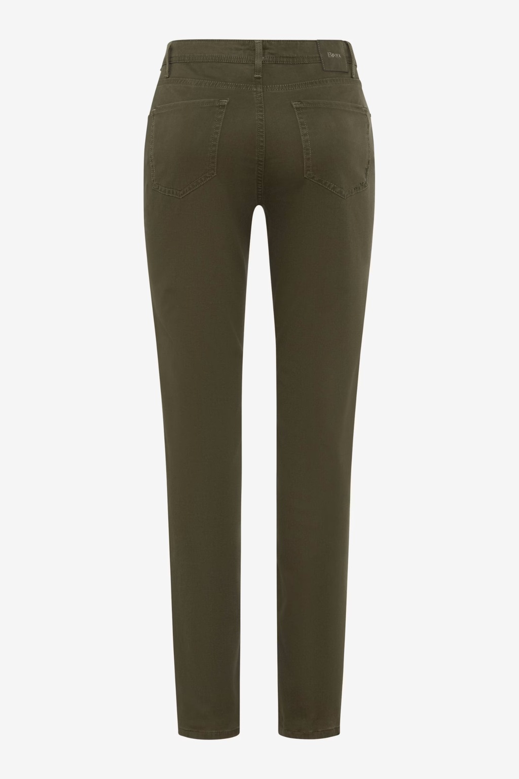 Brax 71-1707 33 Mary Winter Dream Five-Pocket Straight Leg Jeans Green Khaki