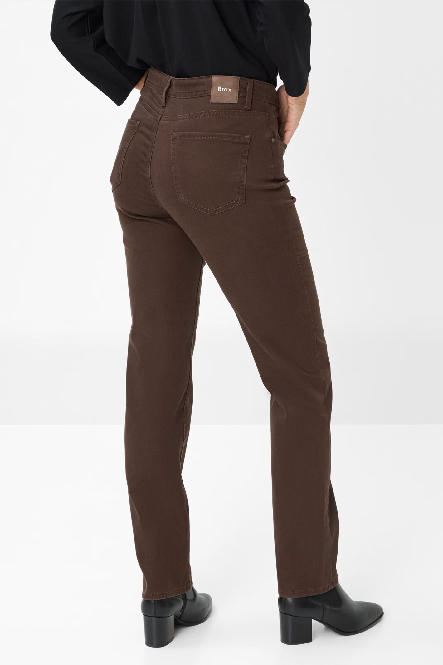 Brax 71-1707 50 Mary Winter Dream Five-Pocket Straight Leg Jeans Brown