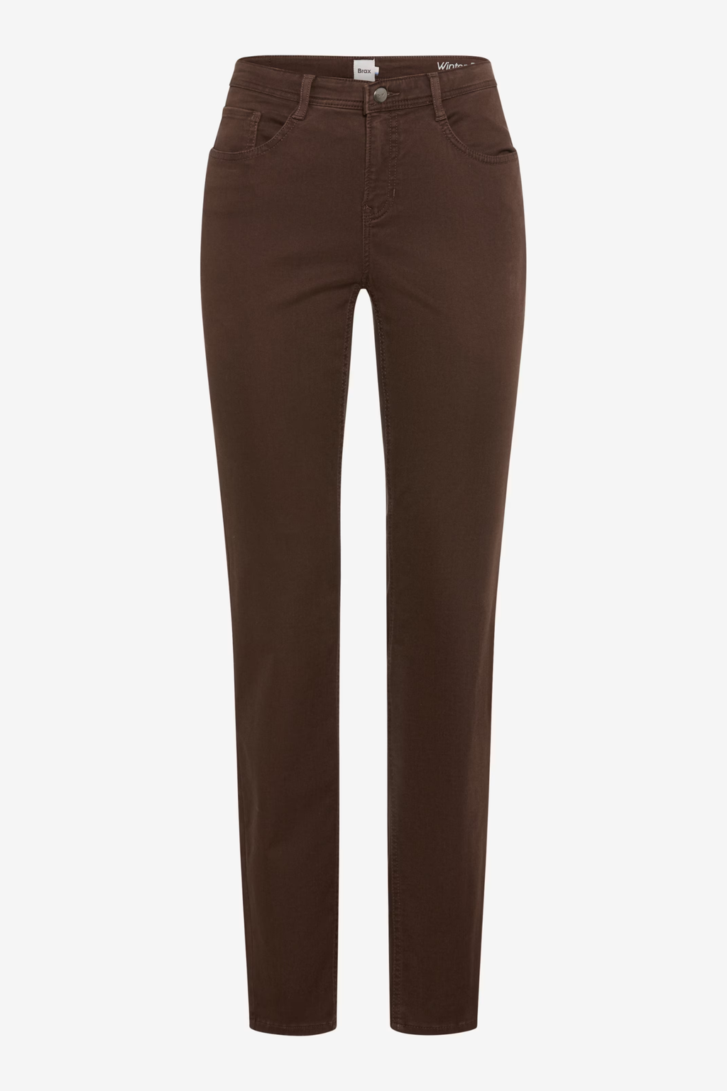 Brax 71-1707 50 Mary Winter Dream Five-Pocket Straight Leg Jeans Brown