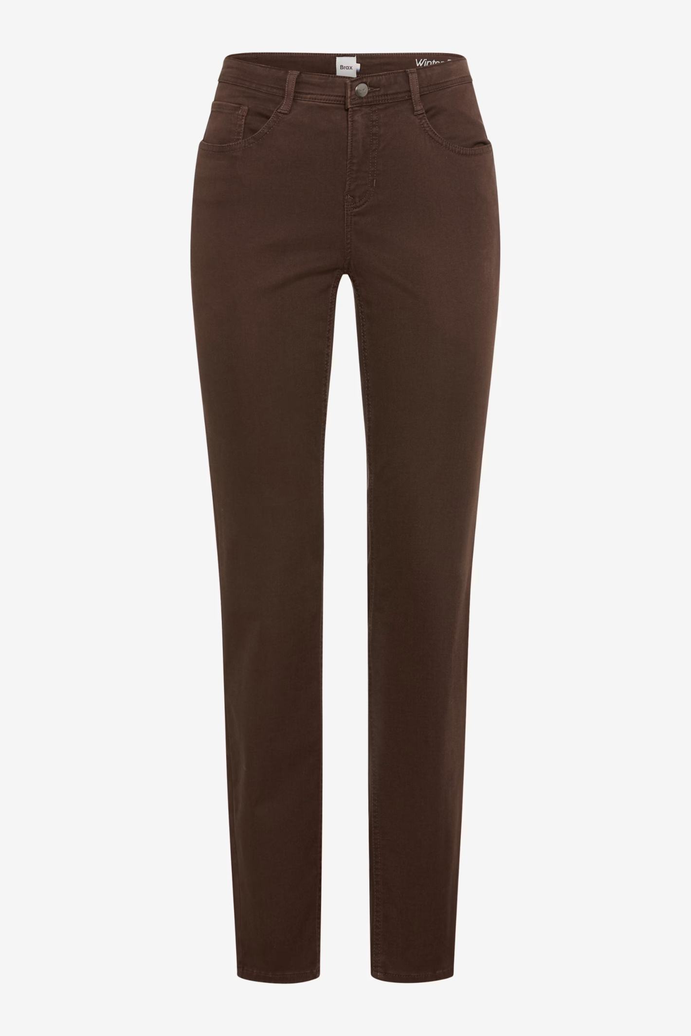 Brax 71-1707 50 Mary Winter Dream Five-Pocket Straight Leg Jeans Brown
