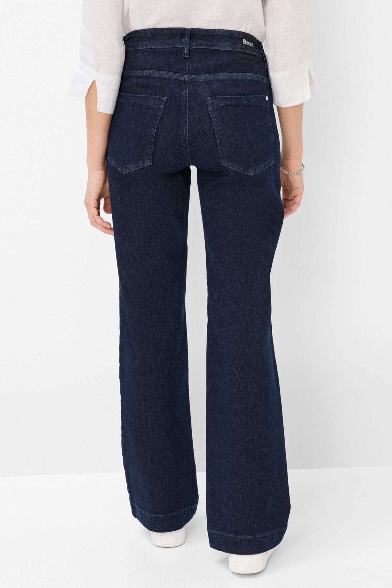 Brax Maine 70 - 7150 22 Clean Dark Blue Wide Leg Jeans - Dotique - Brax