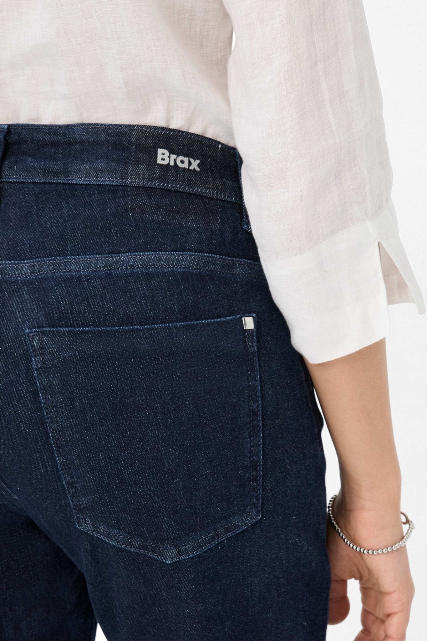 Brax Maine 70 - 7150 22 Clean Dark Blue Wide Leg Jeans - Dotique - Brax