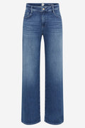 Blue jeans on a white background