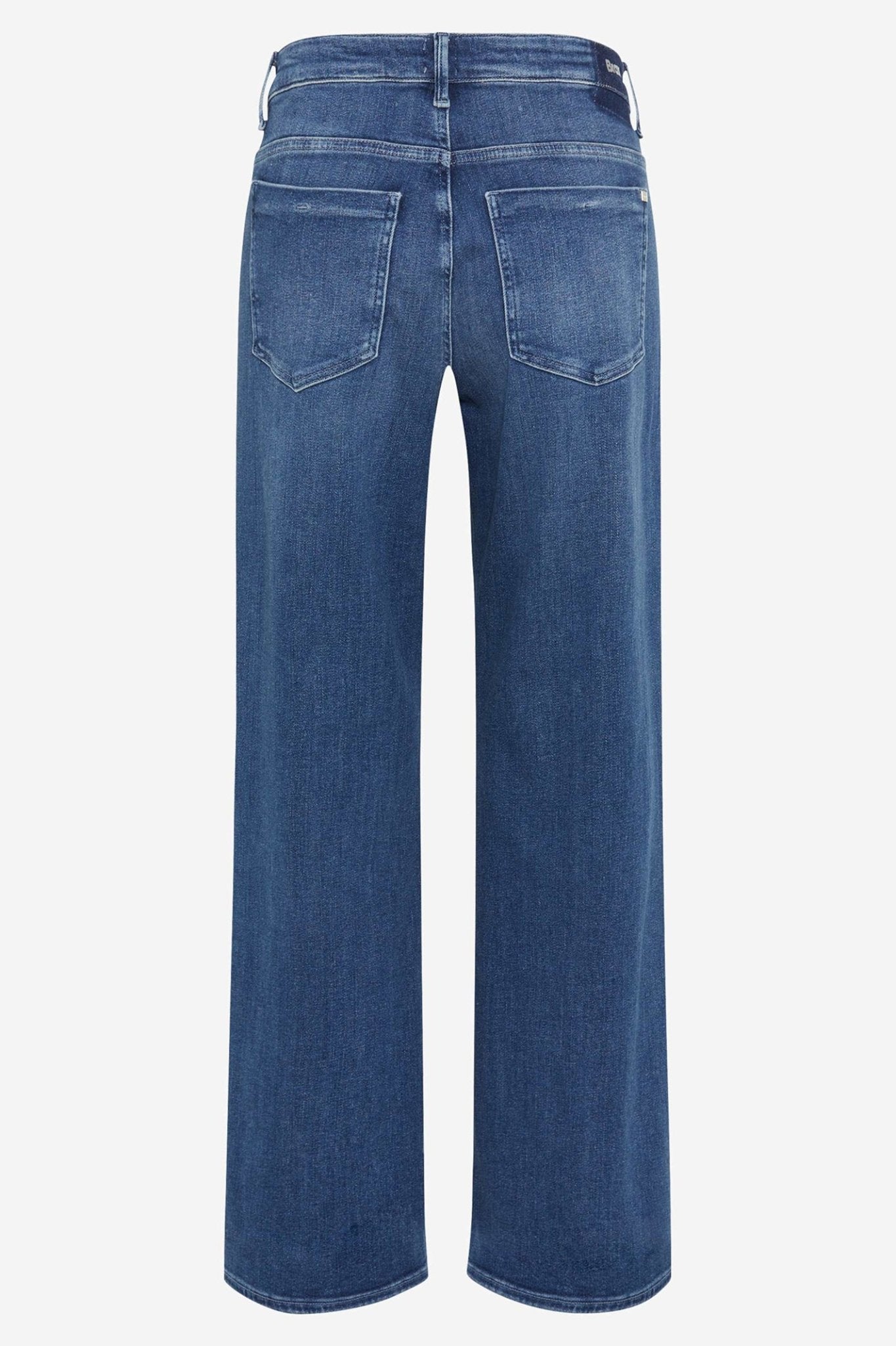 Blue jeans on a white background