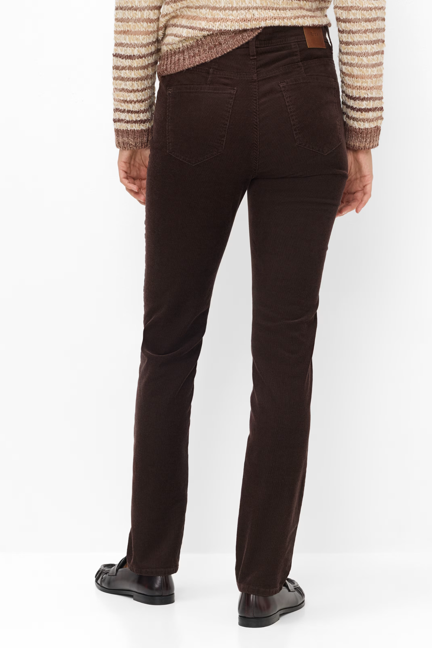 BRAX Mary Corduroy Trousers 9-3833/55 Dark Brown