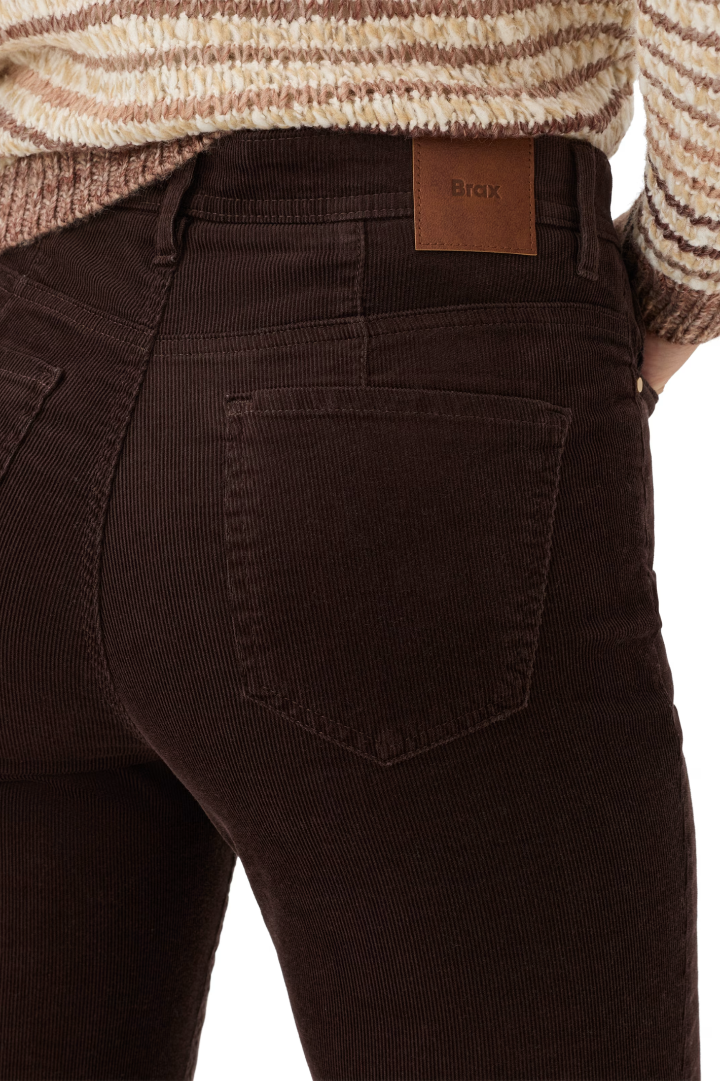 BRAX Mary Corduroy Trousers 9-3833/55 Dark Brown