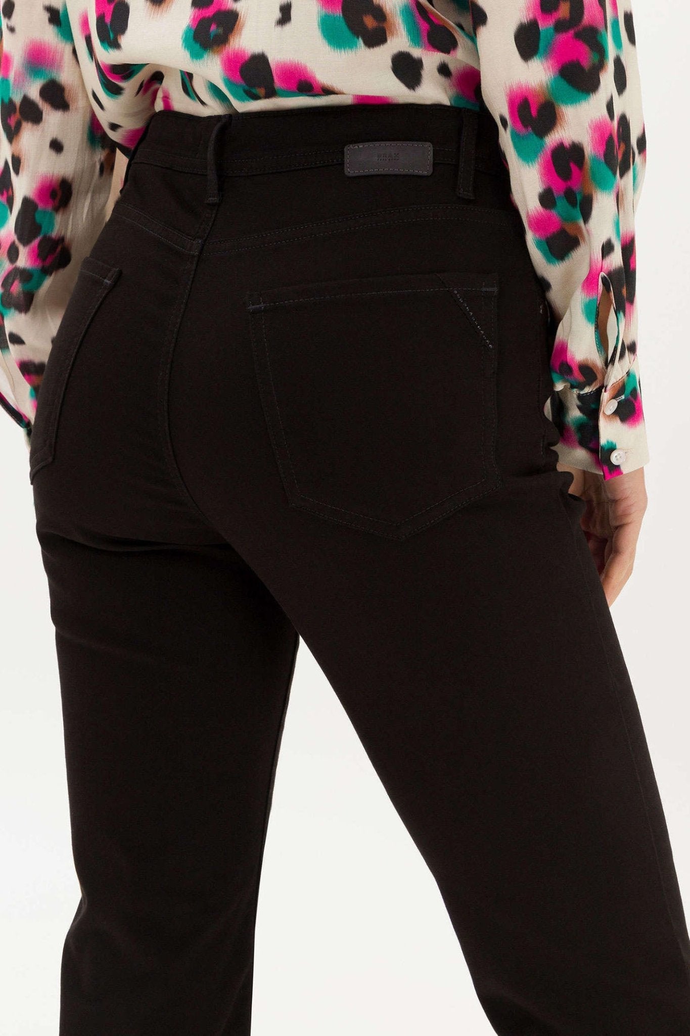 Brax Mary 71-1707 02 Black Regular Fit Straight Leg Jeans - Dotique Chesterfield