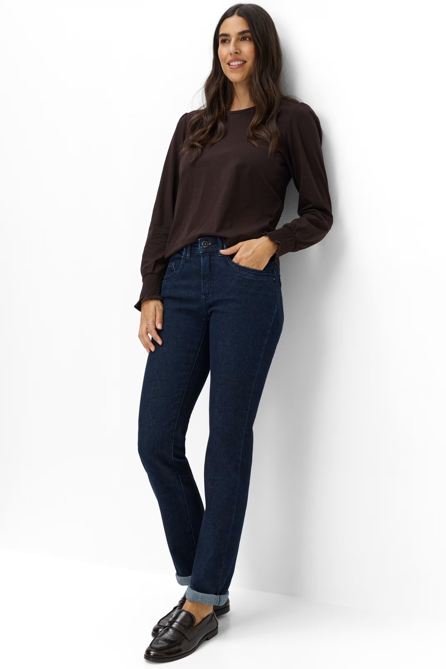 Brax Mary Regular 09-6503-12 Straight Jeans Denim Dark Blue