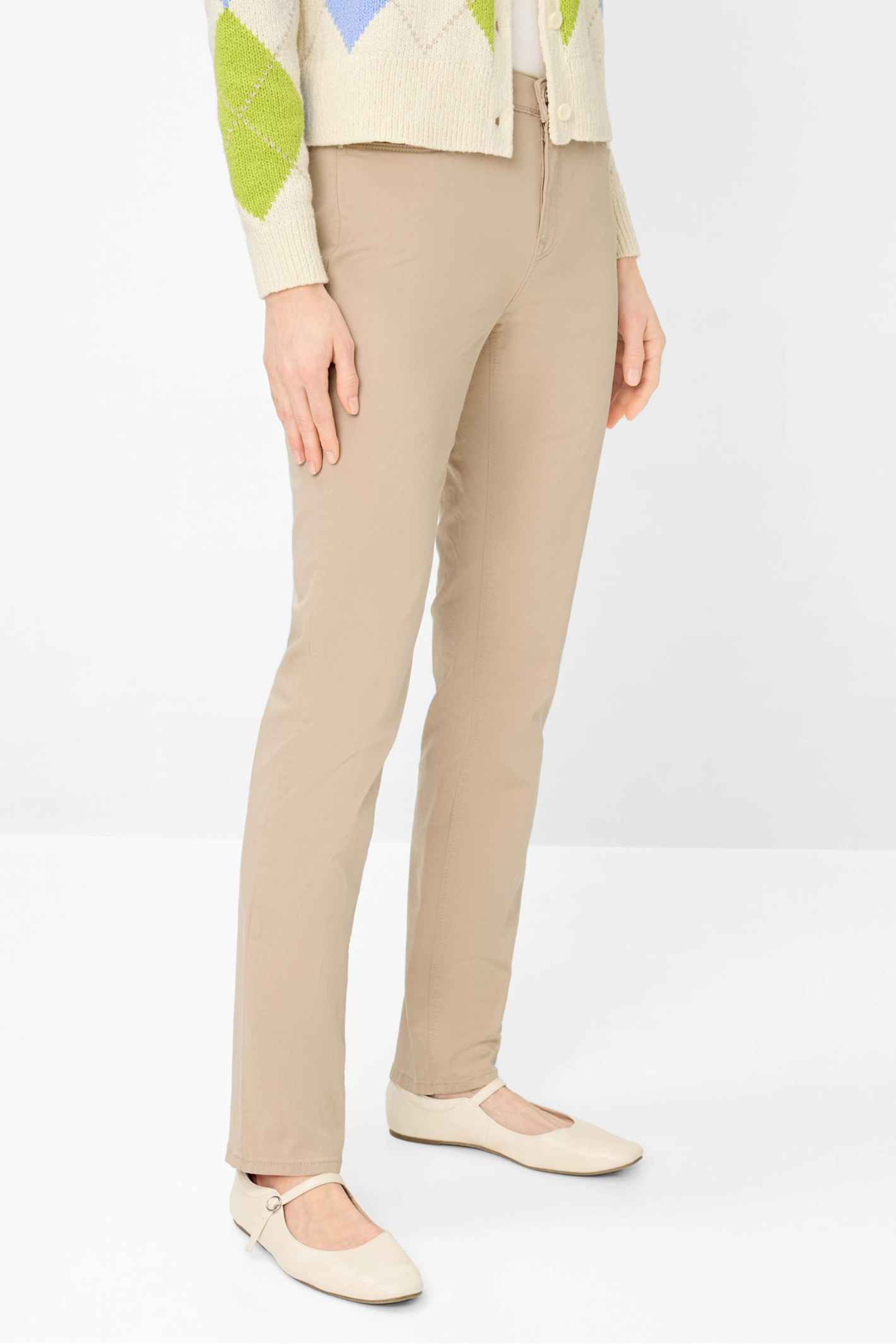 Brax Mary Straight Leg Trousers Sand 9870920 91452 56 by Brax, shop Brax at Dotique for elegant sand trousers.