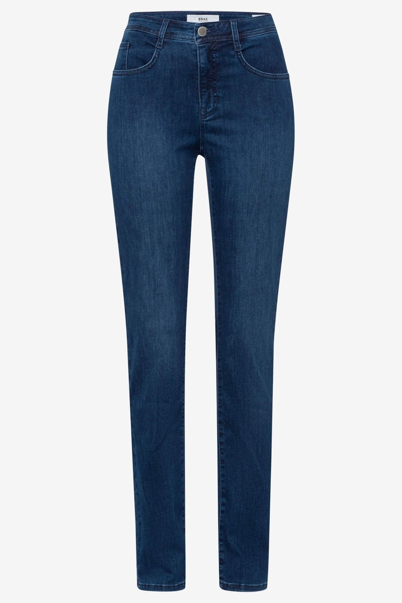 Brax Mary Used Short Length Blue Slim Fit Straight Leg Jeans 70 - 7000 25 - Dotique - Brax