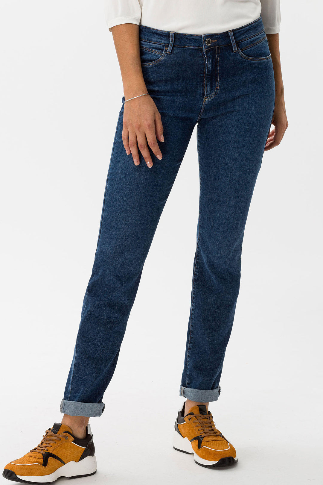 Brax Shakira 70-1000 25 Slightly Used Regular Blue Five Pocket Skinny Jeans - Dotique Chesterfield