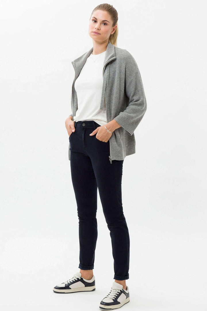 Brax Shakira 71-1707 22 Marine Dark Blue Skinny Slim Fit Jeans - Dotique Chesterfield