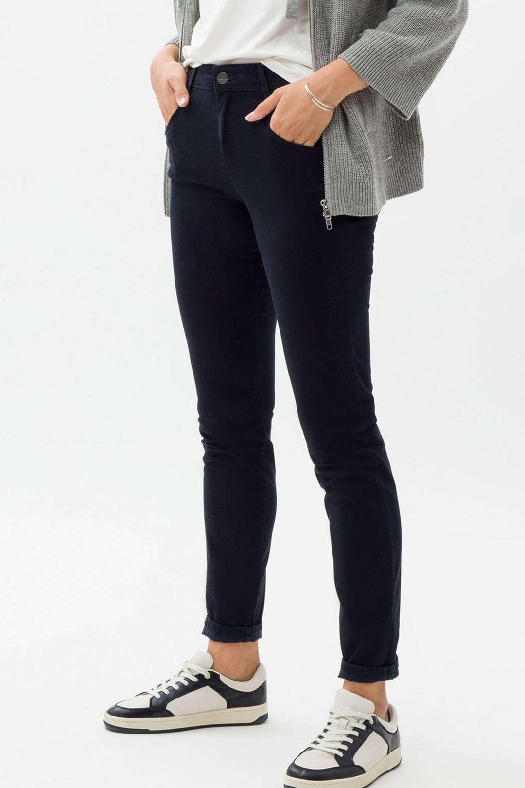 Brax Shakira 71-1707 22 Marine Dark Blue Skinny Slim Fit Jeans - Dotique Chesterfield