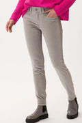 Brax Shakira 79-1634 07 Grey Skinny Cozy Cord Jeans - Dotique Chesterfield