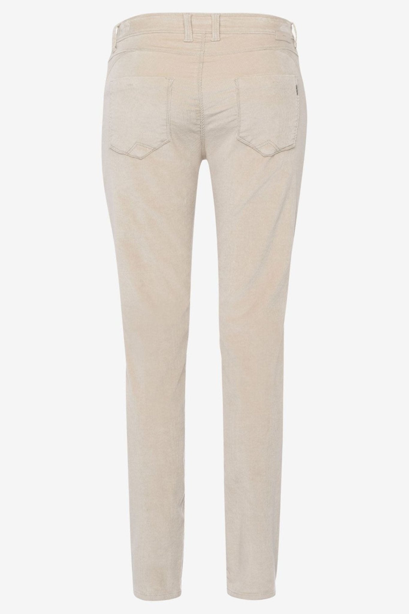 Brax Shakira 79-1634 57 Beige Skinny Cozy Cord Jeans - Dotique Chesterfield