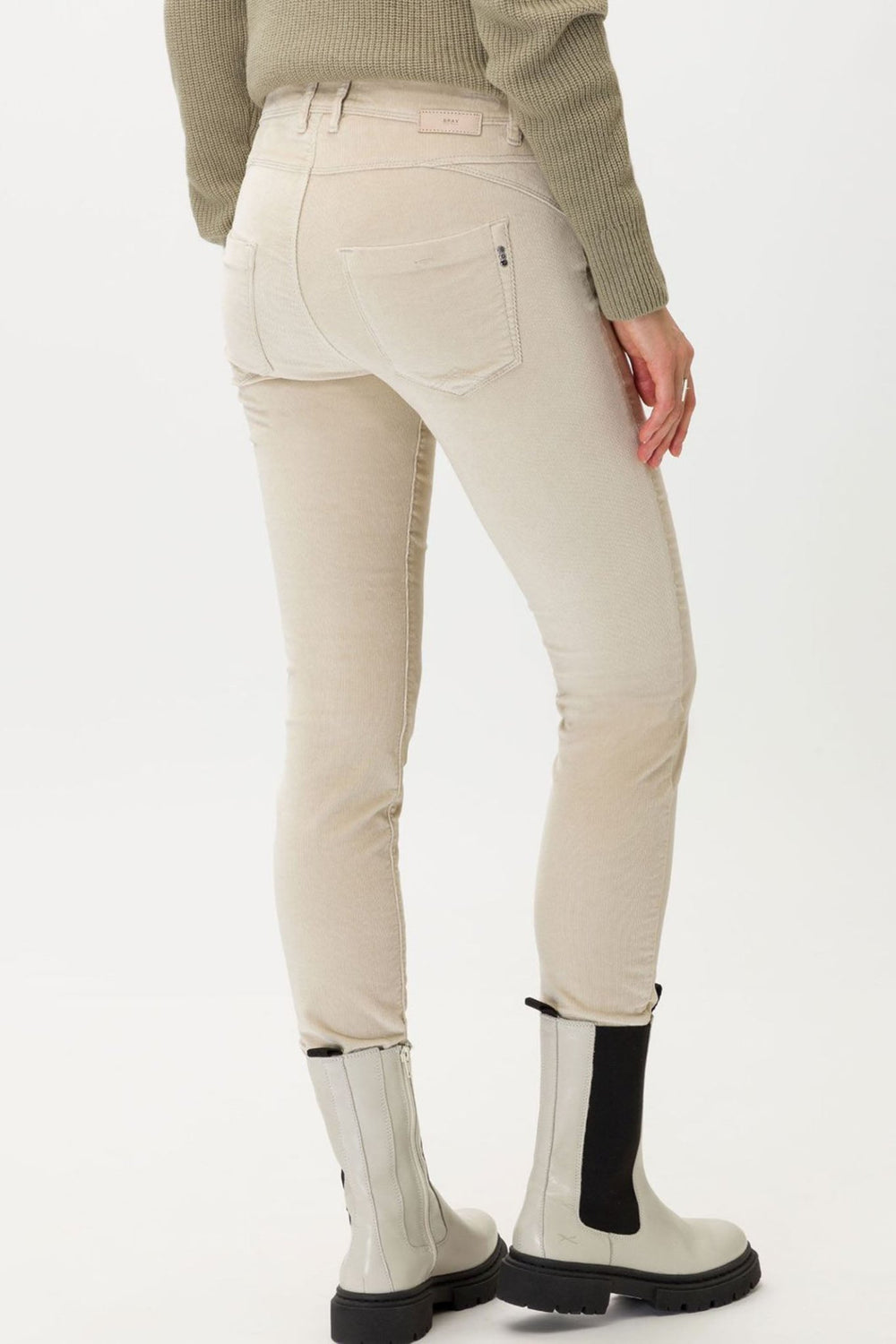 Brax Shakira 79 - 1634 57 Beige Skinny Cozy Cord Jeans - Dotique - Brax