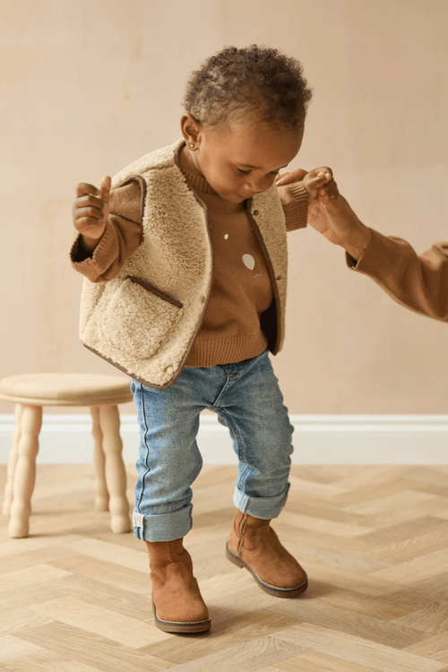 Chalk Mini Babies Cub Jumper Biscuit - Dotique - Chalk