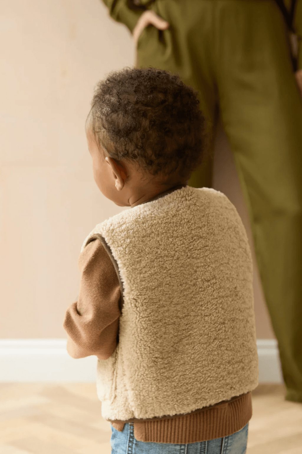 Chalk Mini Babies Lamb Gilet Oat Taupe - Dotique - Chalk