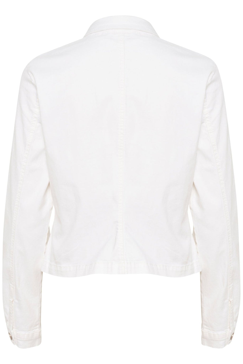 Cream 10612274 CRAnn Snow White Twill Jean Style Jacket - Dotique Chesterfield