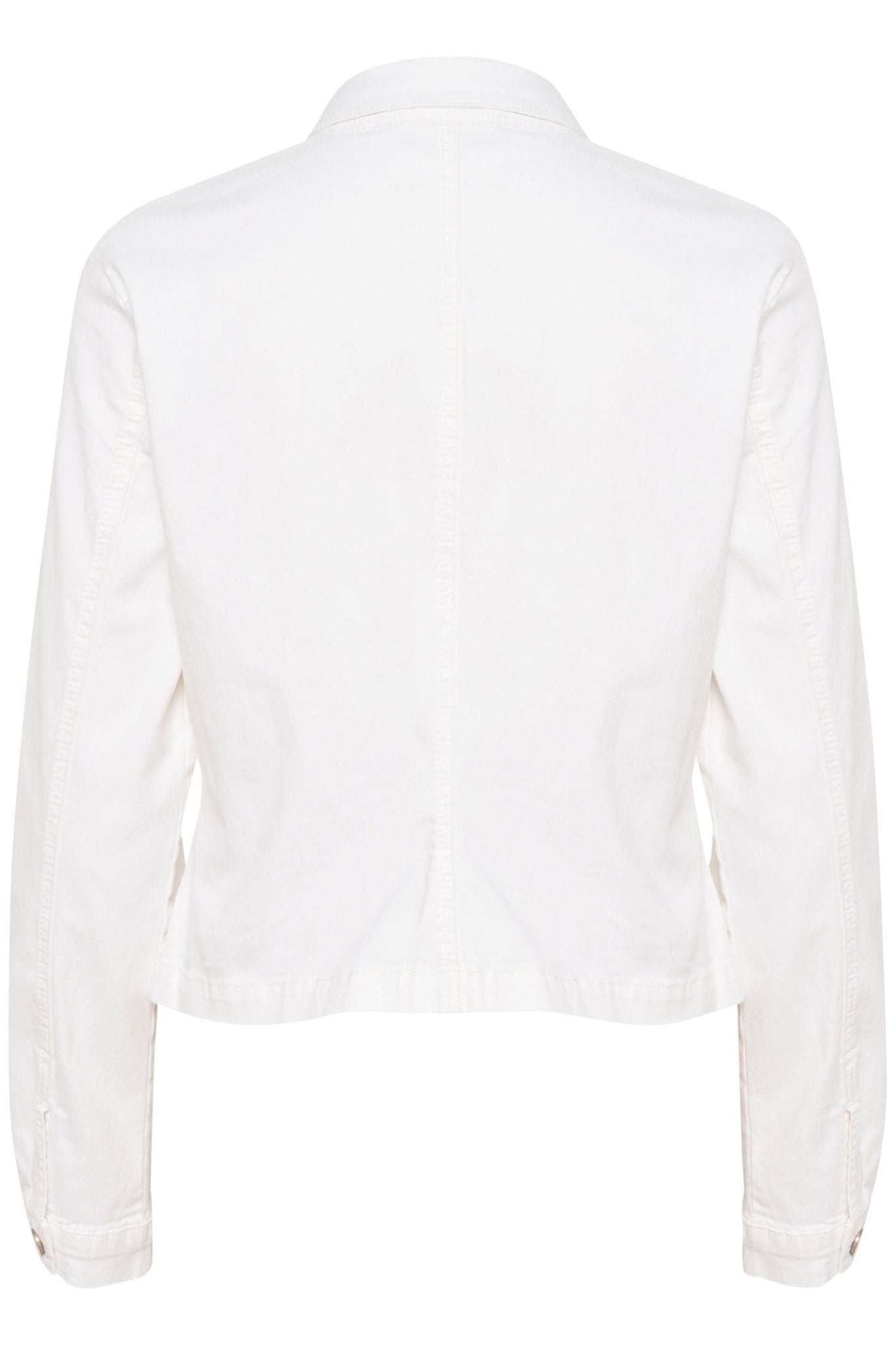 Cream 10612274 CRAnn Snow White Twill Jean Style Jacket - Dotique Chesterfield