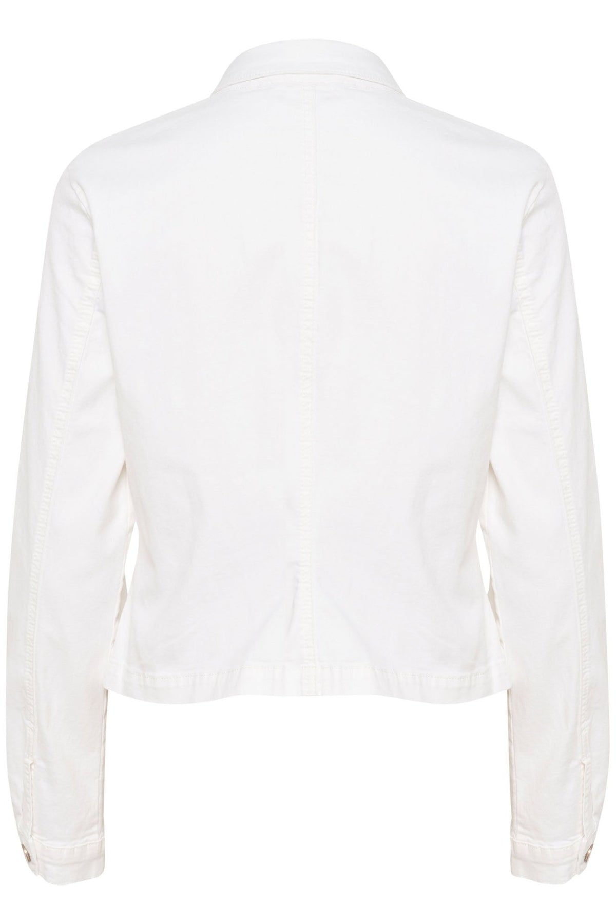 Cream 10612274 CRAnn Snow White Twill Jean Style Jacket - Dotique Chesterfield