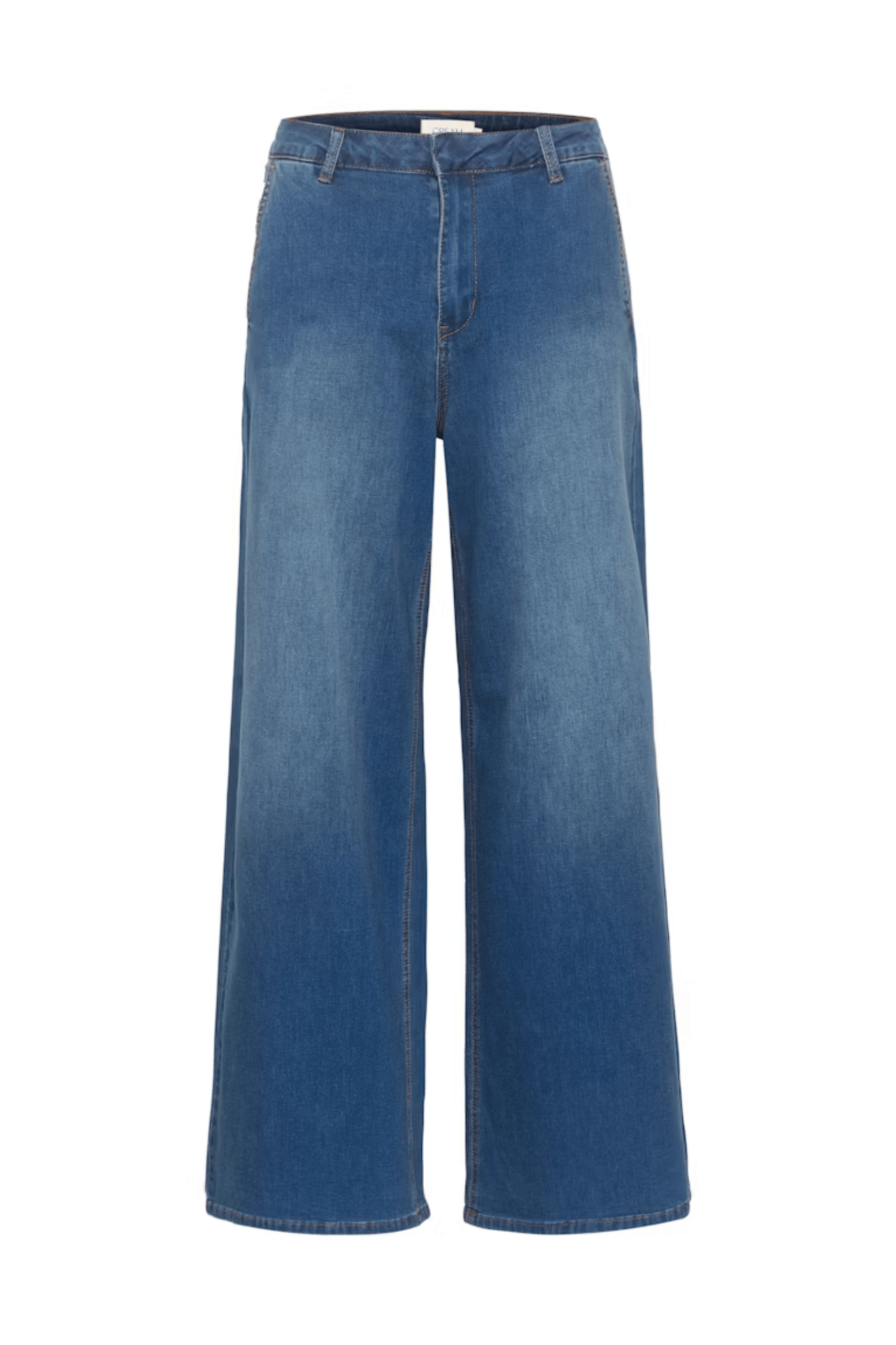 Part Two Blue jeans on a white background
