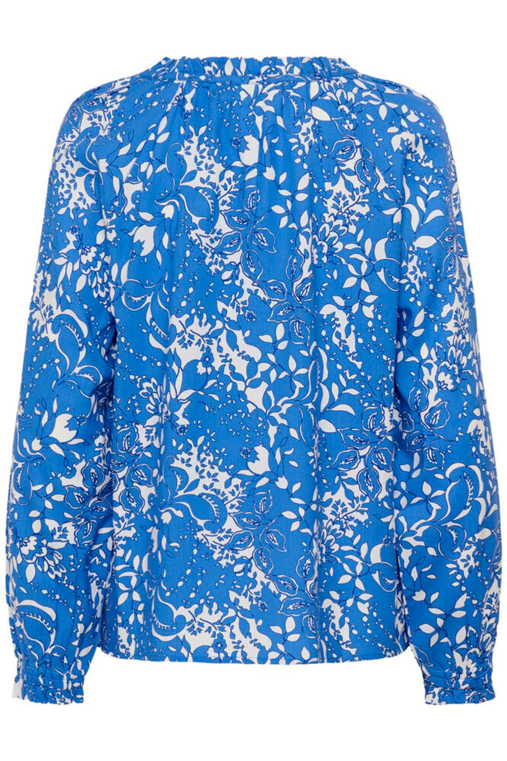 Back view of Cream 10613577 CRTiah Boho Blouse Blue Toile by Cream, shop the vendor at Dotique