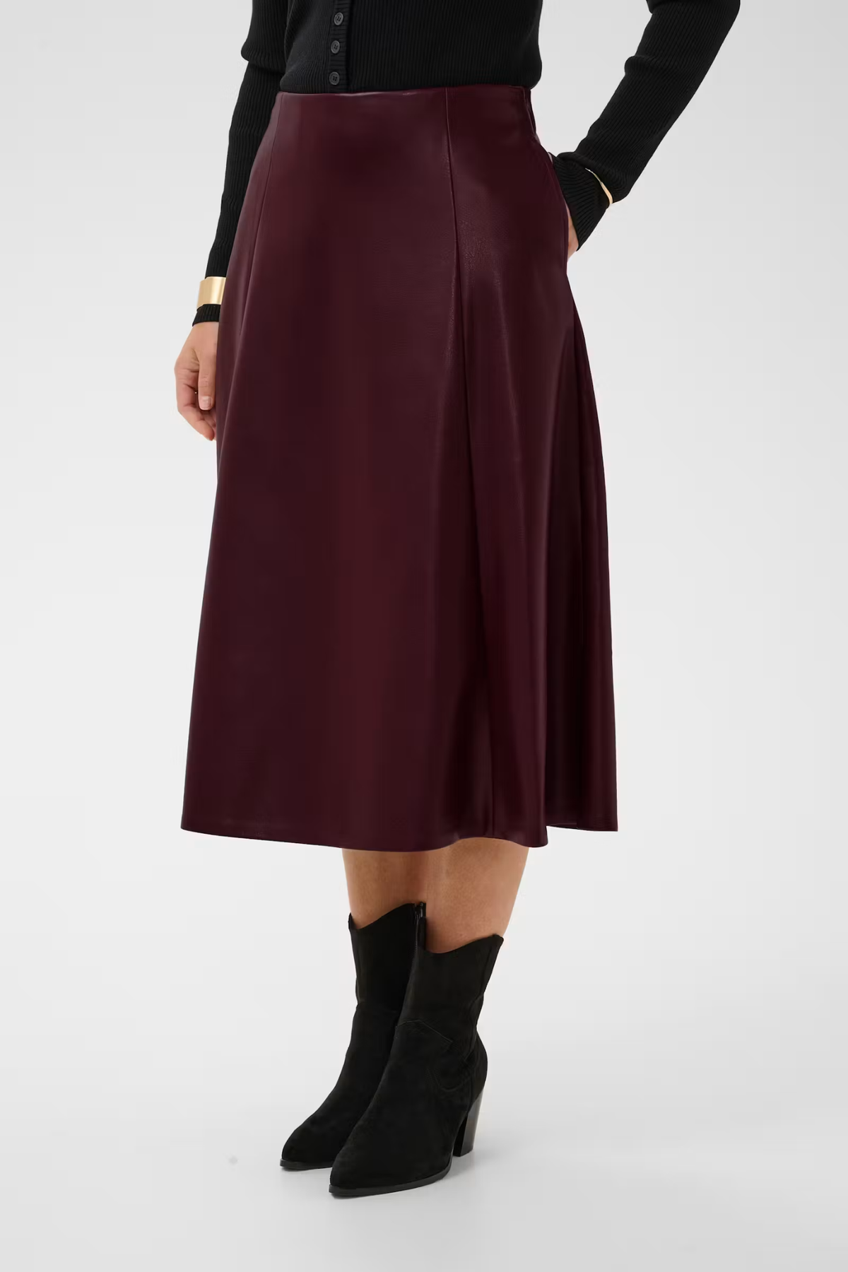 Cream 10614242 CRPaloma Skirt Dark Cabernet