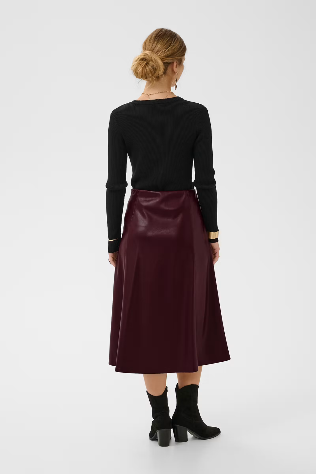Cream 10614242 CRPaloma Skirt Dark Cabernet