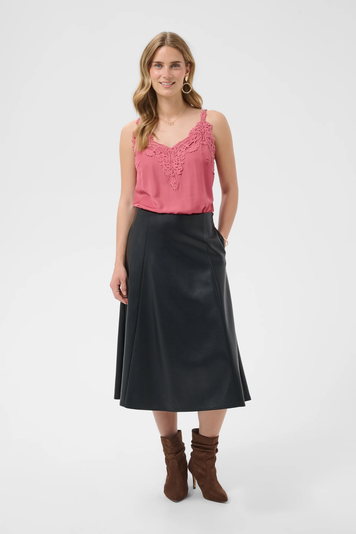 Cream 10614242 CRPaloma Skirt Pitch Black