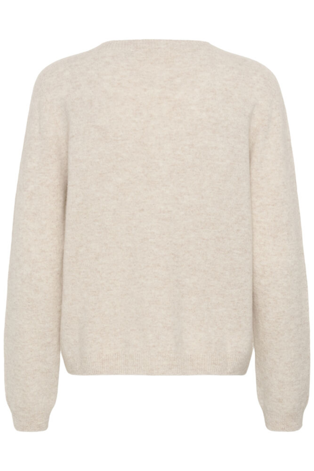 Shop the Cream CRMela Jumper in Oat Melange at Dotique. A luxurious 100% wool jumper with a classic crew neck, regular fit and timeless everyday style.