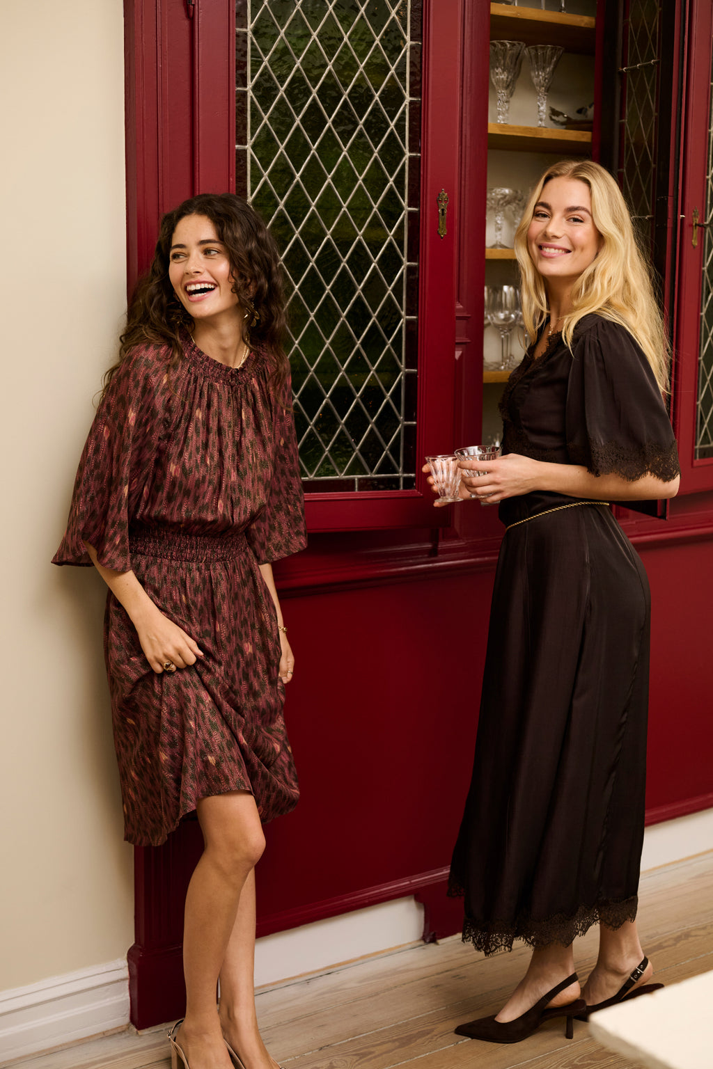 Cream 10615319  Confir Lace Maxi Dress in Java Brown