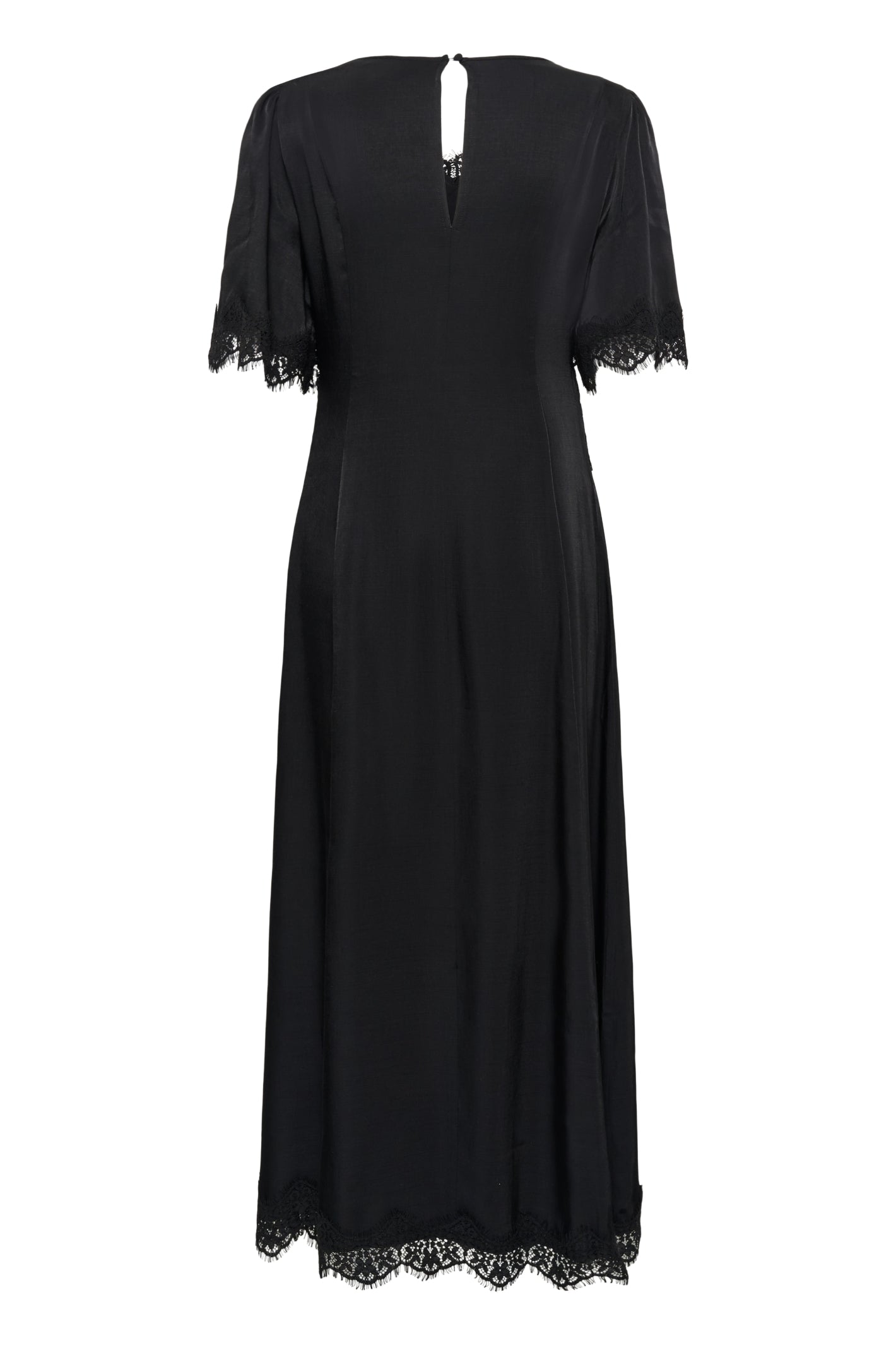 Cream 10615319 Confir Lace Maxi Dress Black