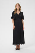 Cream 10615319 Confir Lace Maxi Dress Black
