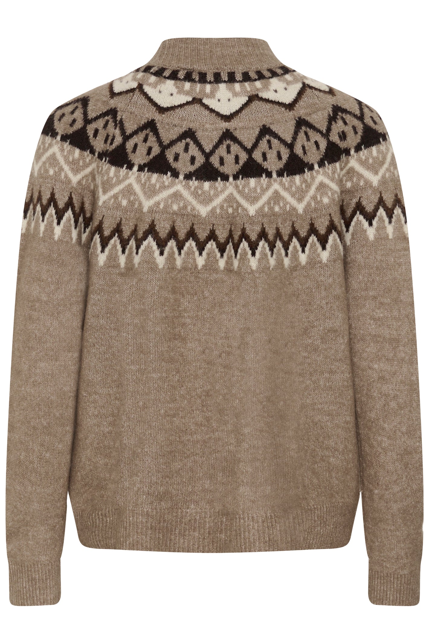 Cream 10615330 CRCherrie Pullover Brown Lentil Melange - Brown