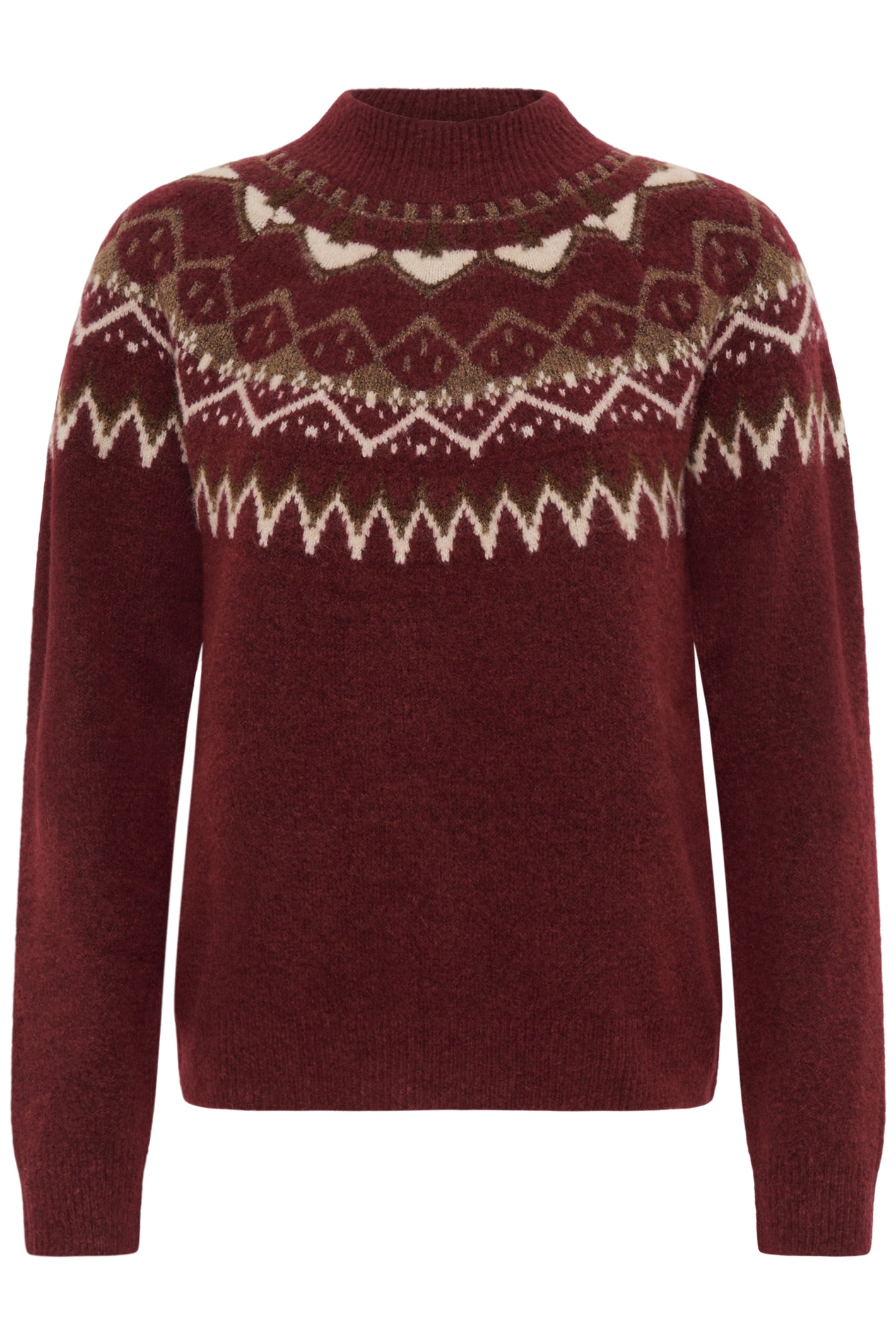 Cream 10615330 CRCherrie Pullover Cabernet Island