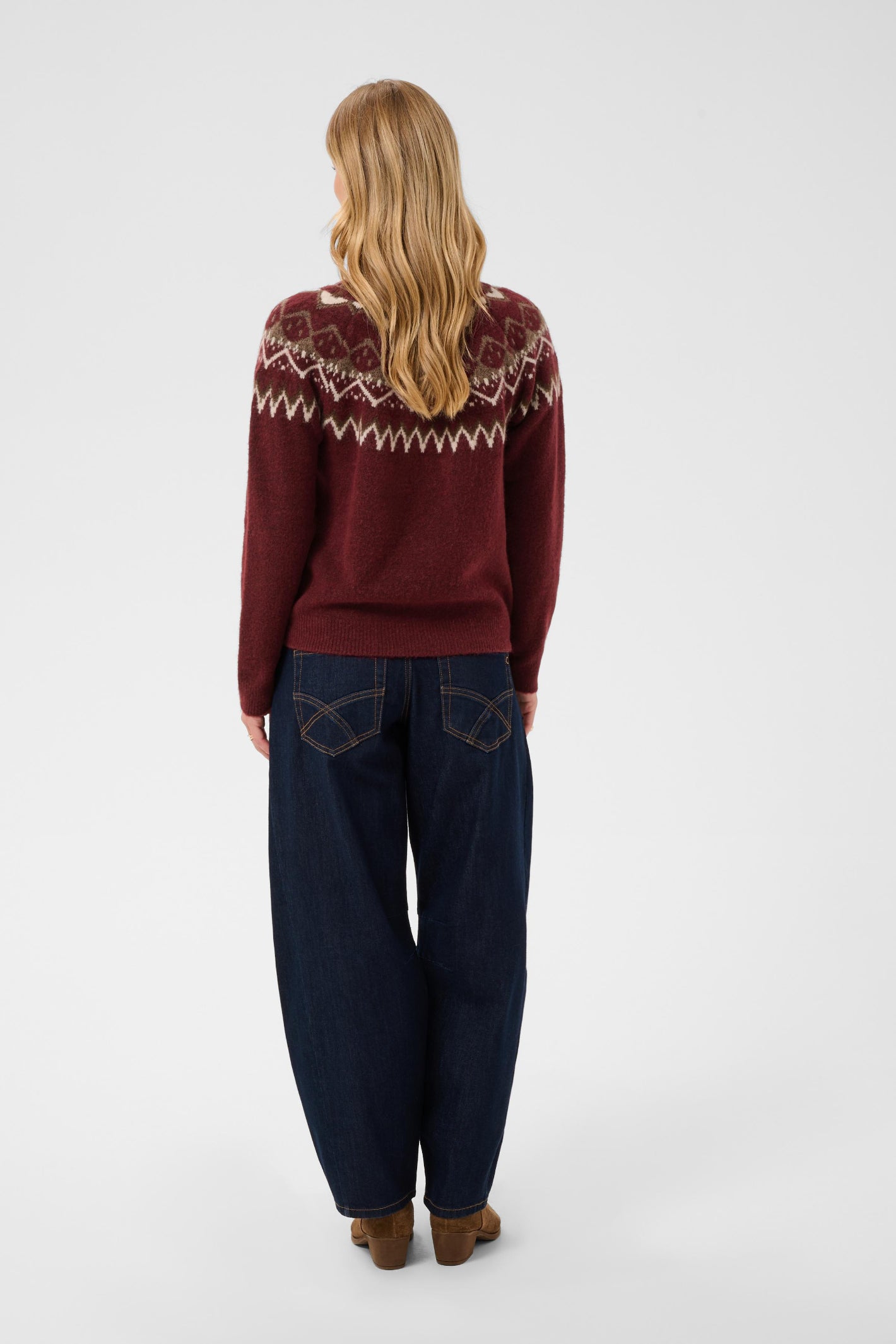 Cream 10615330 CRCherrie Pullover Cabernet Island